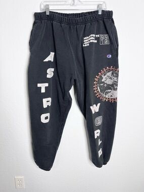 Travis Scott Astroworld Astrofest 2019 Champion Sweatpants Size XXL Rare Houston